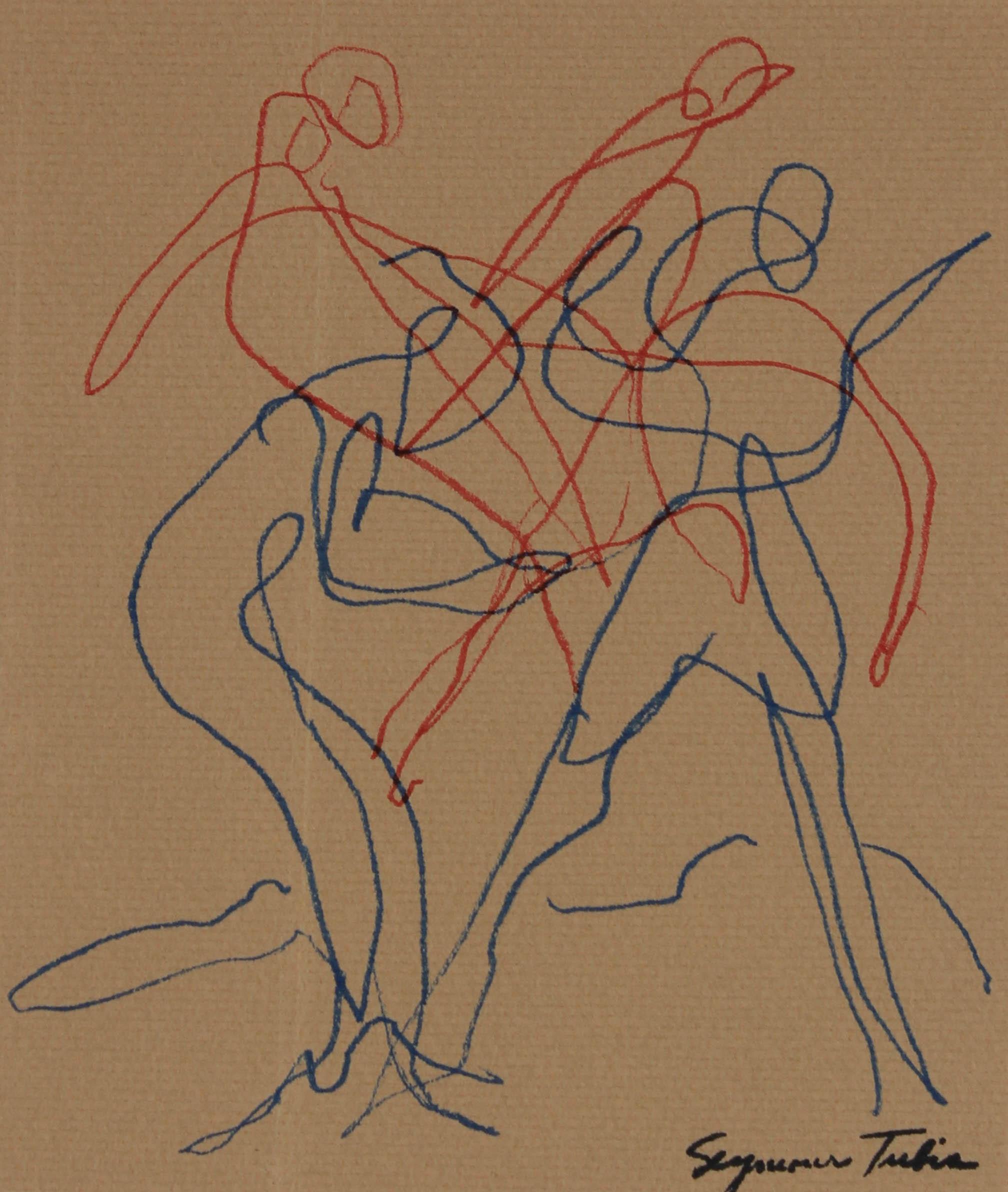 2016x2384 Seymour Tubis - Abstract Figure Drawing