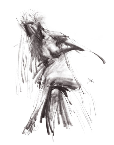 400x511 Zin Lim, Master Artist, Abstract Portraiture And Figure Drawing - Abstract Figure Drawing