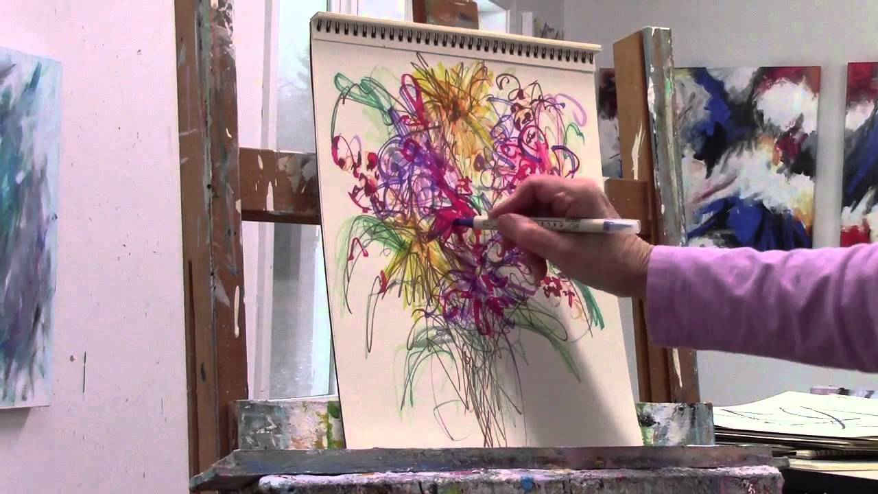 1280x720 Drawing Abstract Flowers - Abstract Flower Drawing