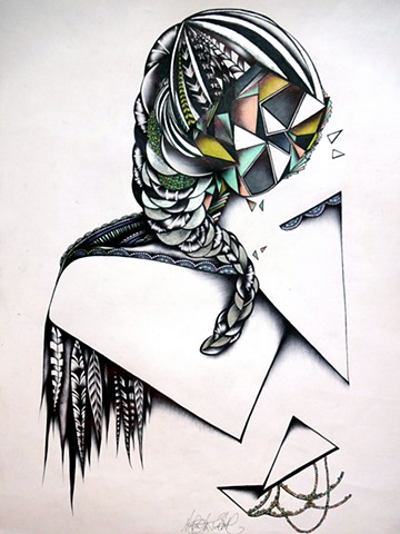 360x480 Meranda Turbak - Abstract Geometric Drawing
