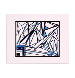 291x300 Original Dorothy Schiller Abstract Geometric Drawing Lot Art - Abstract Geometric Drawing