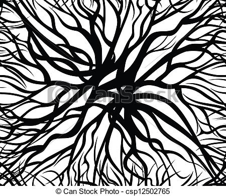 450x389 Abstract Branch Seamless Texture Vector Plant Line Drawing - Abstract Line Drawing
