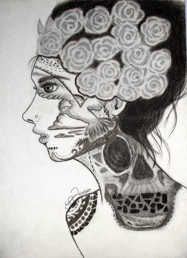 375x517 Freedom Drawing - Abstract Pencil Drawings