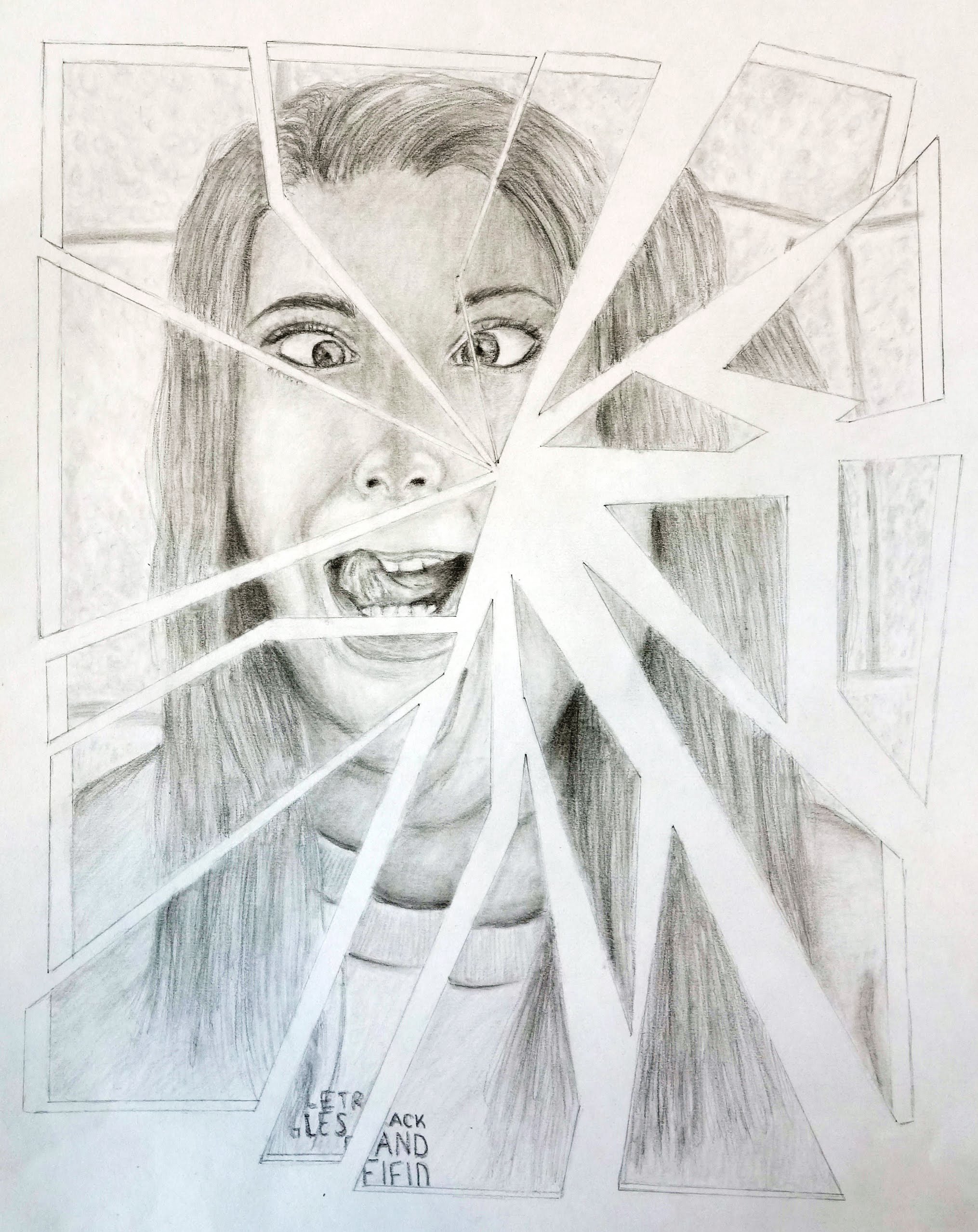 2030x2557 Abstract Self Portrait - Abstract Portrait Drawing