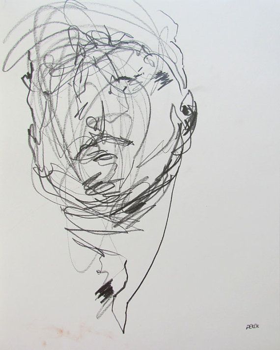 570x713 Abstract Portrait, Figure Drawing - Abstract Portrait Drawing