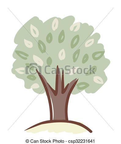 396x470 Abstract Tree Drawing On White - Abstract Tree Drawing