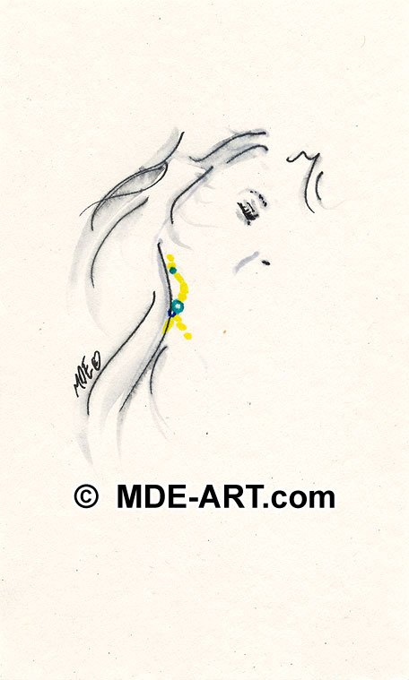 456x759 Abstract Woman Drawing, Female Portrait - Abstract Woman Drawing