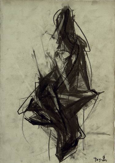 375x532 Woman In Abstract Drawing - Abstract Woman Drawing