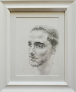 248x300 portrait of a young classical academic drawing, original - Academic Drawing