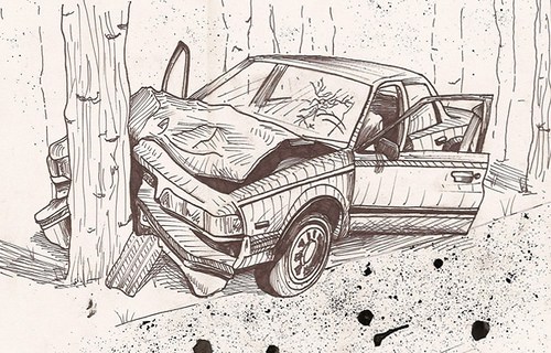 500x320 how to draw an accident scene diagram step - Accident Drawing