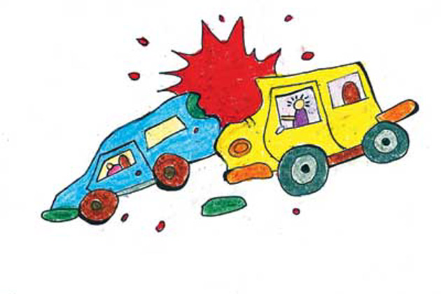 630x420 mumbai 'paint an accident' contest draws flak - Accident Drawing