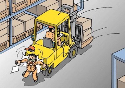 400x283 forklift accident drawing - Accident Drawing