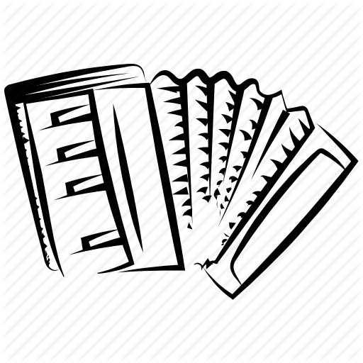 512x512 Accordion, Concertina, Melodeon, Musical Instrument, Piano - Accordion Drawing