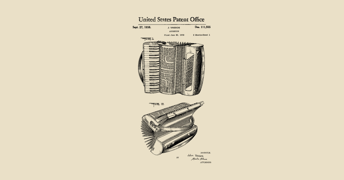 1200x630 Accordion Patent Drawing - Accordion Drawing