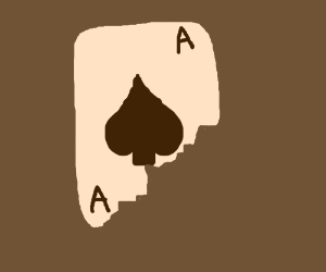 300x250 Broken Ace Of Spades Card Drawing - Ace Of Spades Card Drawing