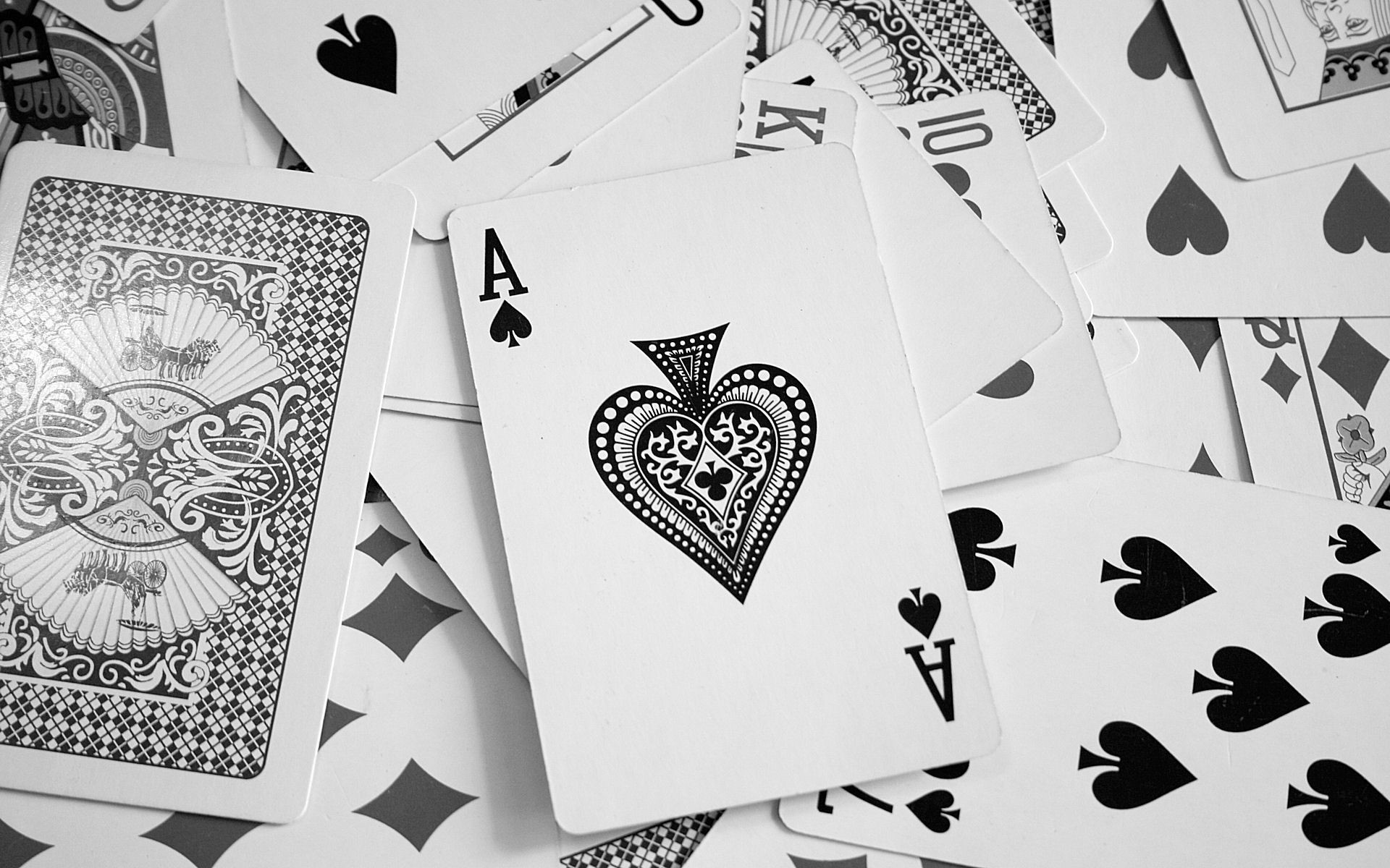 1920x1200 Wallpaper Drawing, Illustration, Pattern, Cards, Brand, Ace - Ace Of Spades Card Drawing