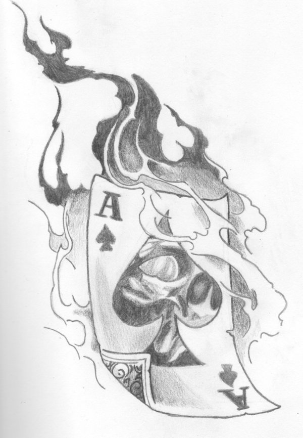 Ace Of Spades Card Drawing at Explore collection