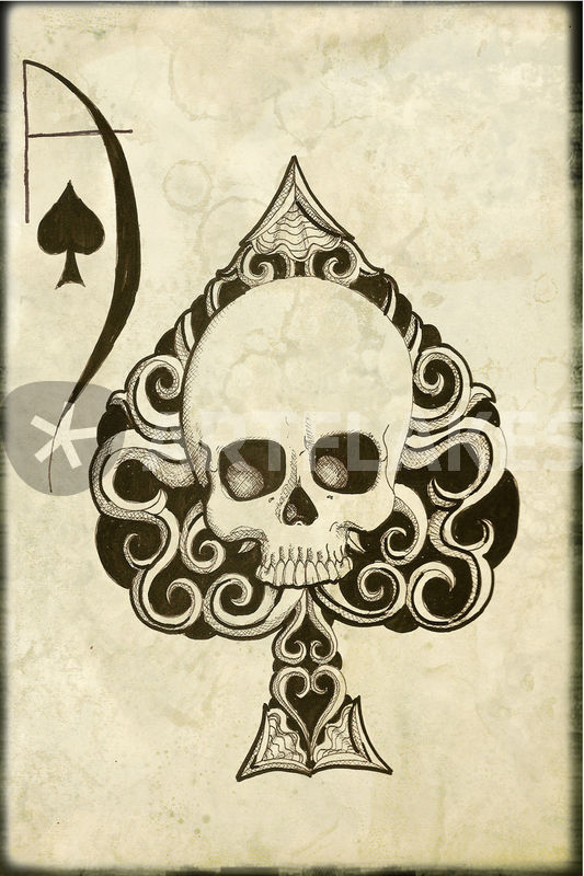 533x800 ace of spades drawing art prints and posters - Ace Of Spades Drawing