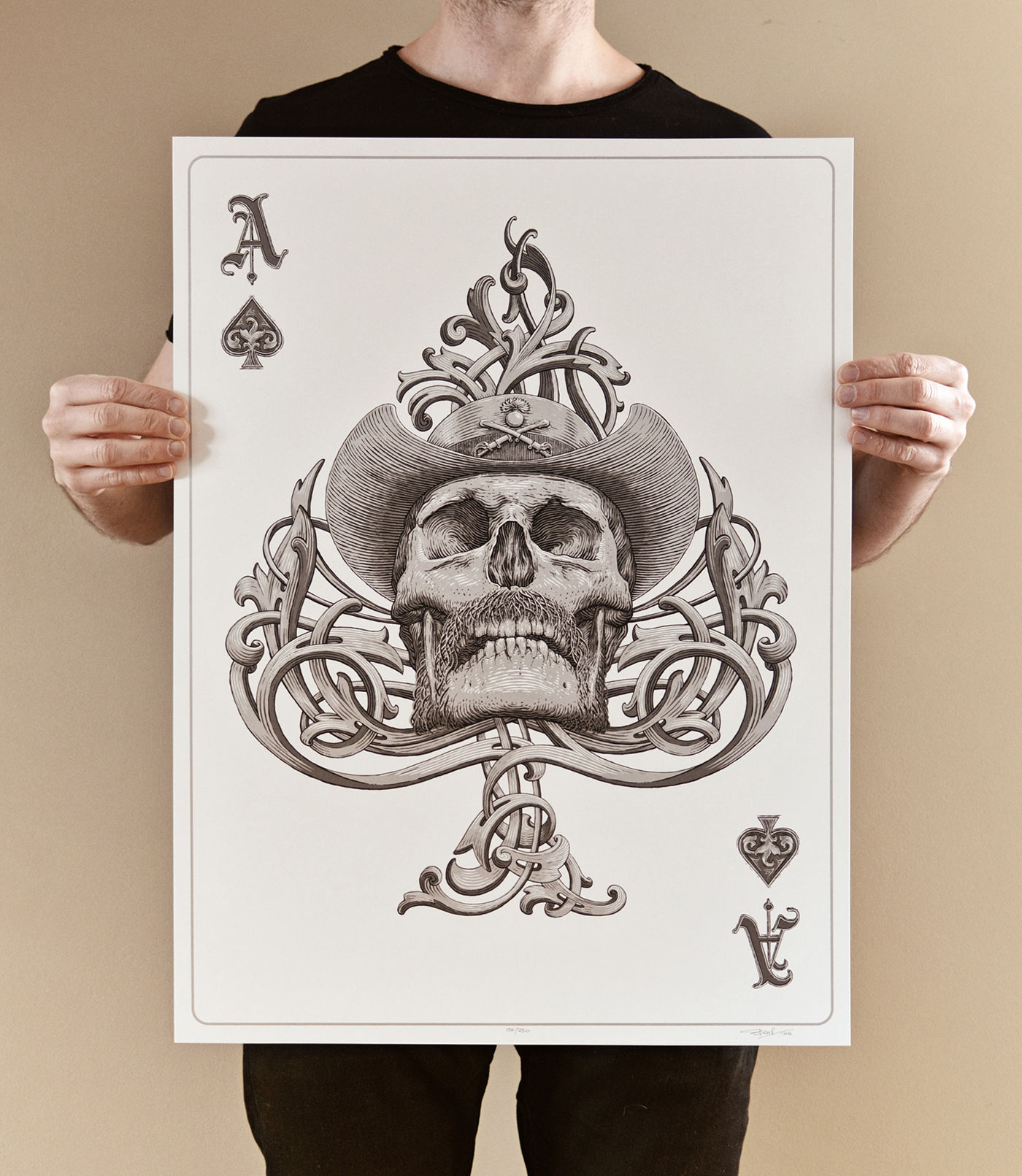 1400x1611 Lemmy - Ace Of Spades Drawing