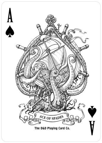 345x480 illustration ace of spades drawing painting outline black ink - Ace Of Spades Drawing