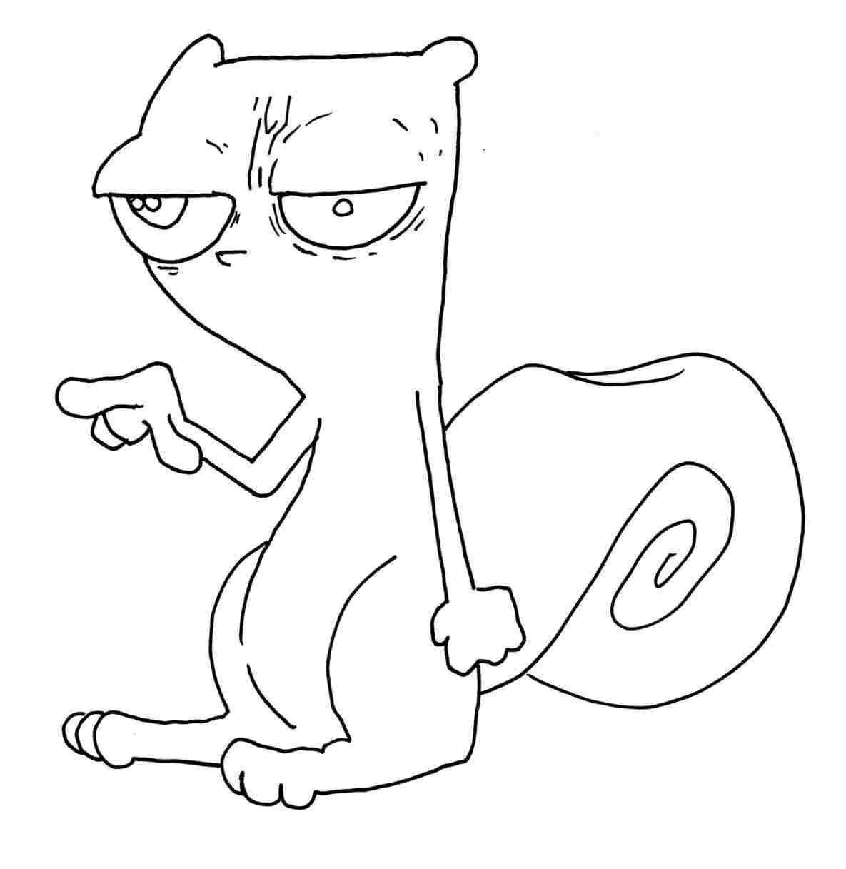 1185x1217 Drawing Line Art Images Squirrel Drawings The Graphics - Acorn Line Drawing