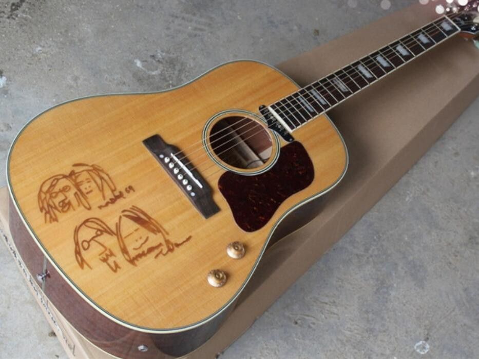 933x701 new natural chibson acoustic guitar john lennon - Acoustic Drawings