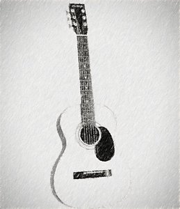 259x300 acoustic guitar drawings fine art america - Acoustic Guitar Drawing