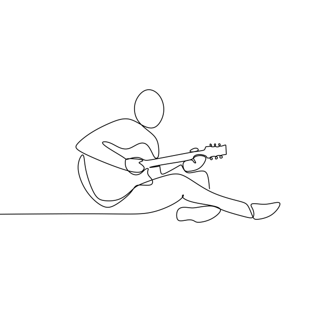 Acoustic Guitar Line Drawing At Paintingvalley.com 