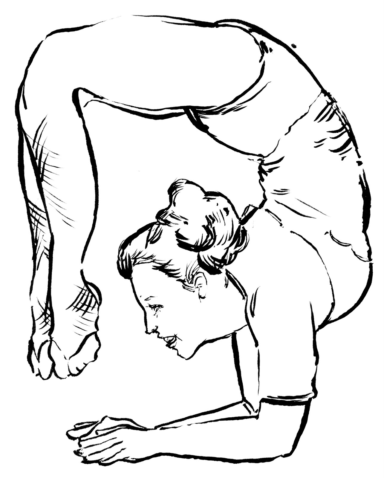 1285x1600 Acrobat For Illustration Friday Artists' Blogs - Acrobat Drawing