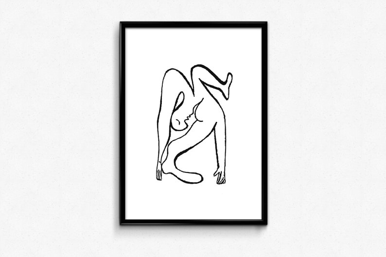 794x529 Picasso Acrobat Print Abstract Acrobat Print Picasso Etsy - Acrobat Drawing