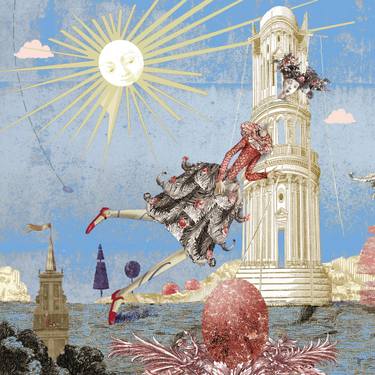 375x375 original surrealism architecture acrylic drawings for sale - Acrylic Drawings