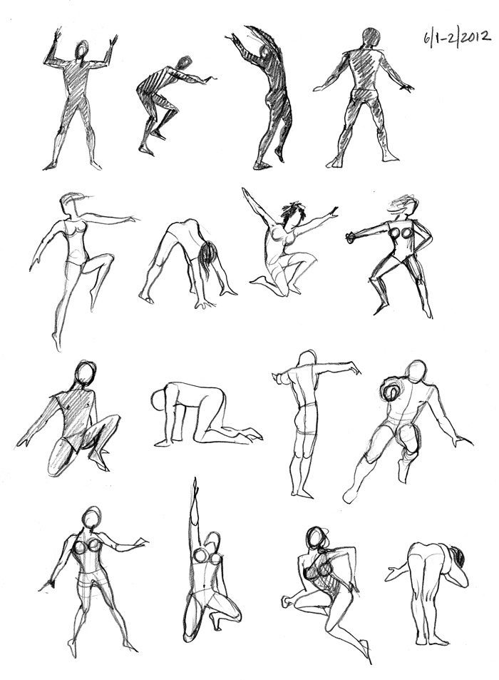 700x953 Figure Drawings - Action Drawing