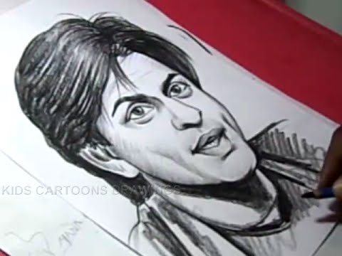 480x360 How To Draw Bollywood Actor Sharukh Khan Drawing - Actor Drawing