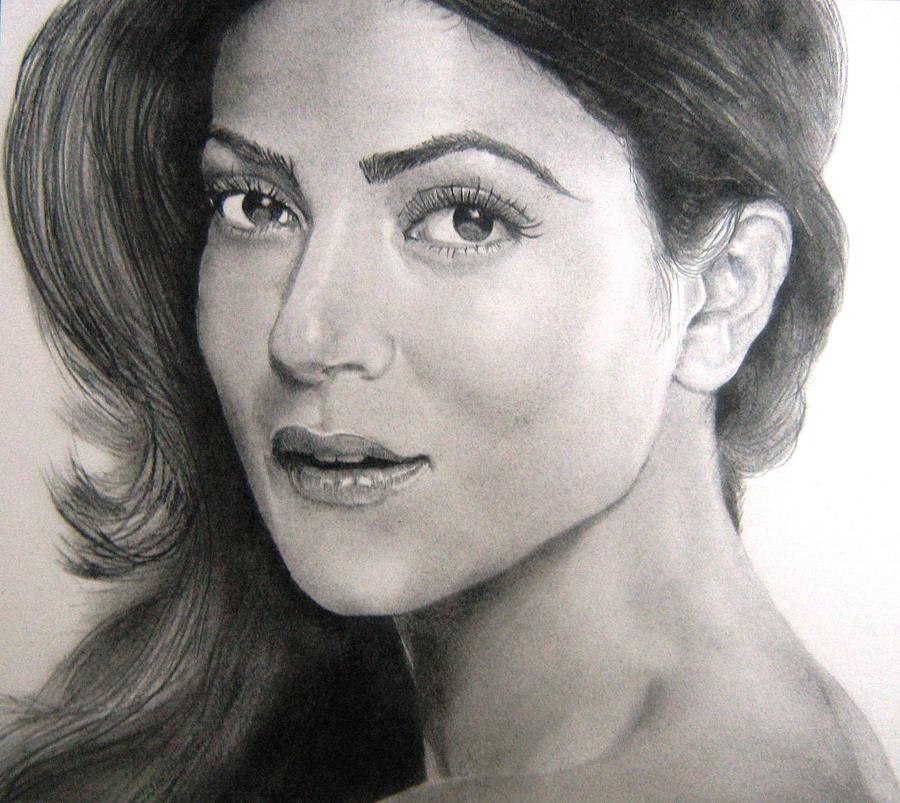 900x803 sushmita sen drawing - Actress Drawing