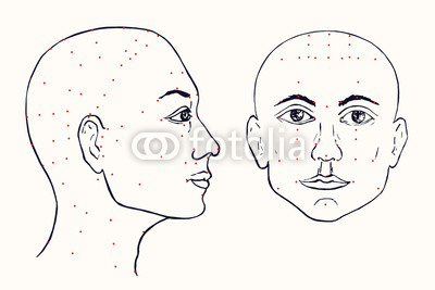 400x267 Face Set - Acupuncture Drawing