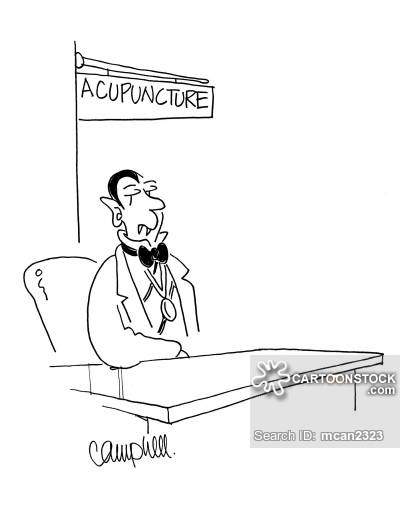 400x518 Acupuncture Cartoons And Comics - Acupuncture Drawing