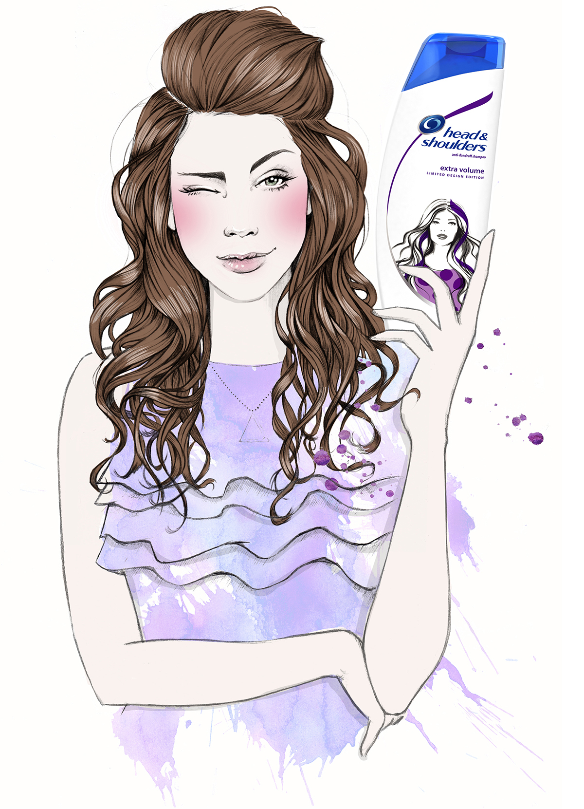 1200x1661 head shoulders ad campaign on behance - Ad Drawing