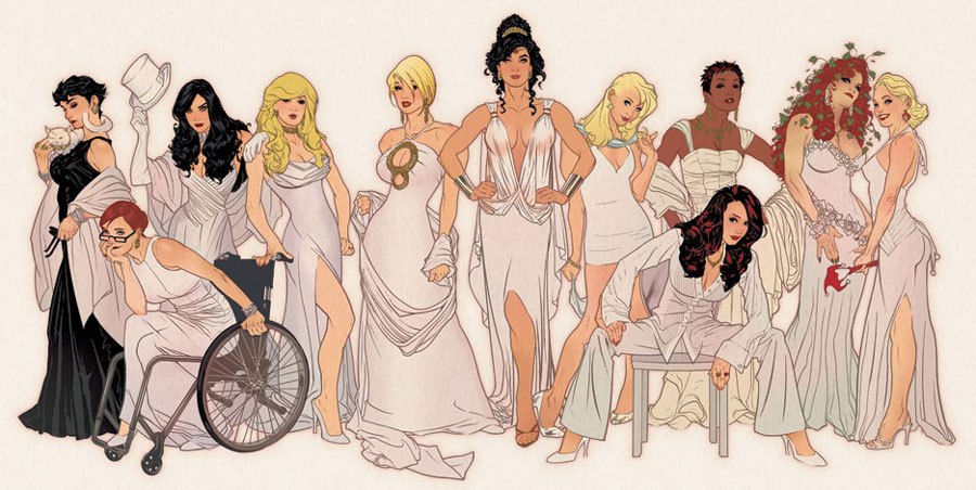 900x452 Drawing Good Girls With Adam Hughes The Pros And Cons Luis - Adam Hughes Drawing