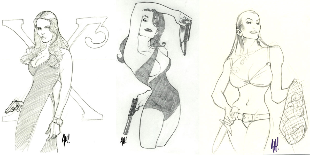 1200x600 Illustrated - Adam Hughes Drawing