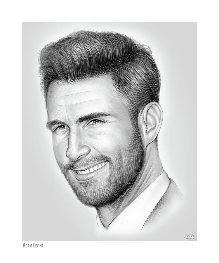 750x900 Adam Levine Drawing - Adam Levine Drawing