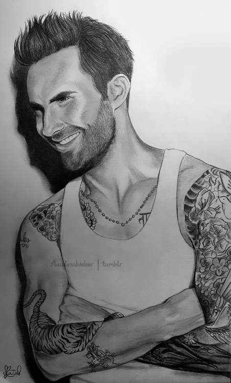 452x750 We Own The Night Shared - Adam Levine Drawing