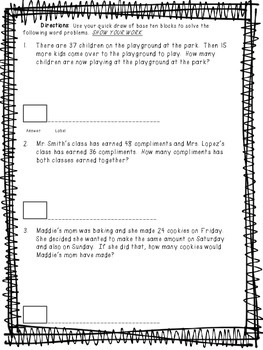 263x350 digit addition drawing base ten blocks worksheets - Addition Drawing