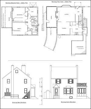 300x361 Sample Home Addition Renovation Designs In Maryland - Addition Drawing