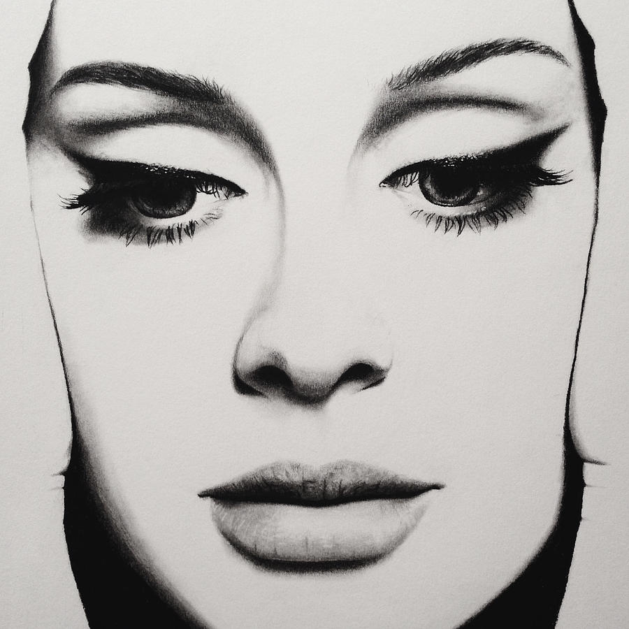 900x900 Adele Drawing Realistic Drawing Skill - Adele Drawing