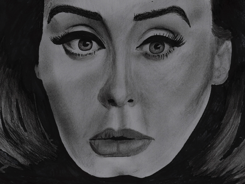 800x600 Adele Hello Drawing - Adele Drawing
