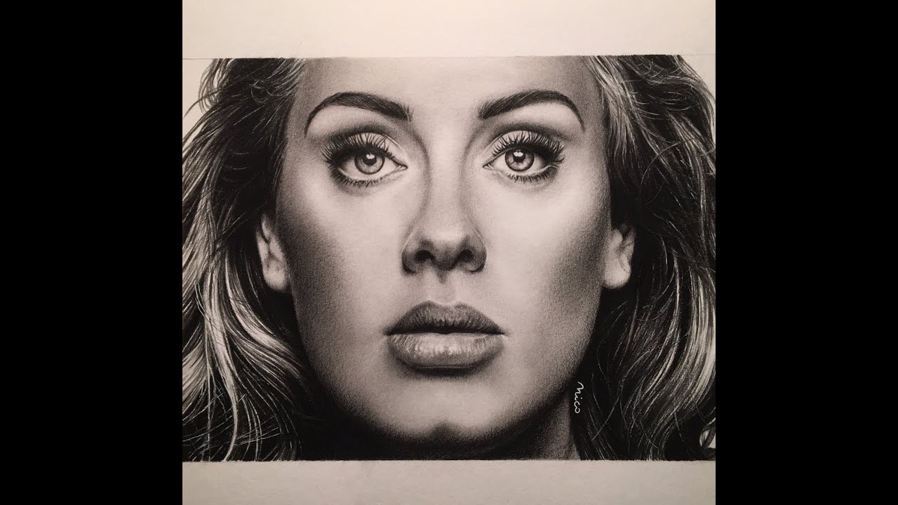 1280x720 Drawing Adele - Adele Drawing