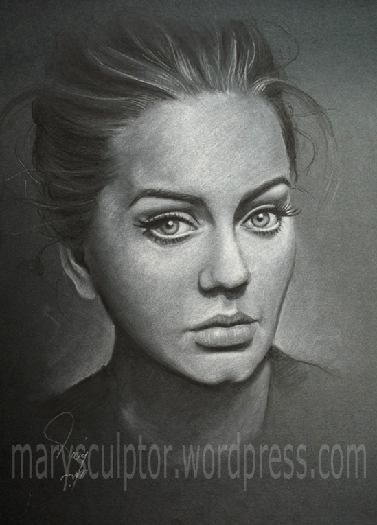 549x765 Adele's Portrait Marysculptor - Adele Drawing