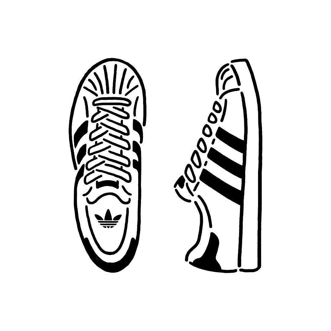 1080x1080 nikeybens on in illustration adidas drawing, nike drawing - Adidas Drawing