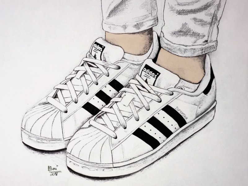 Adidas Shoes Drawing at Explore collection of