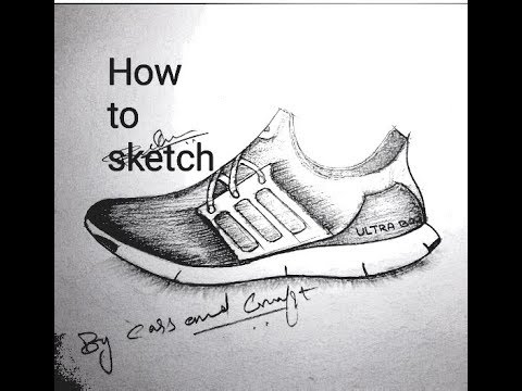 480x360 How To Sketch A Shoe - Adidas Ultra Boost Drawing